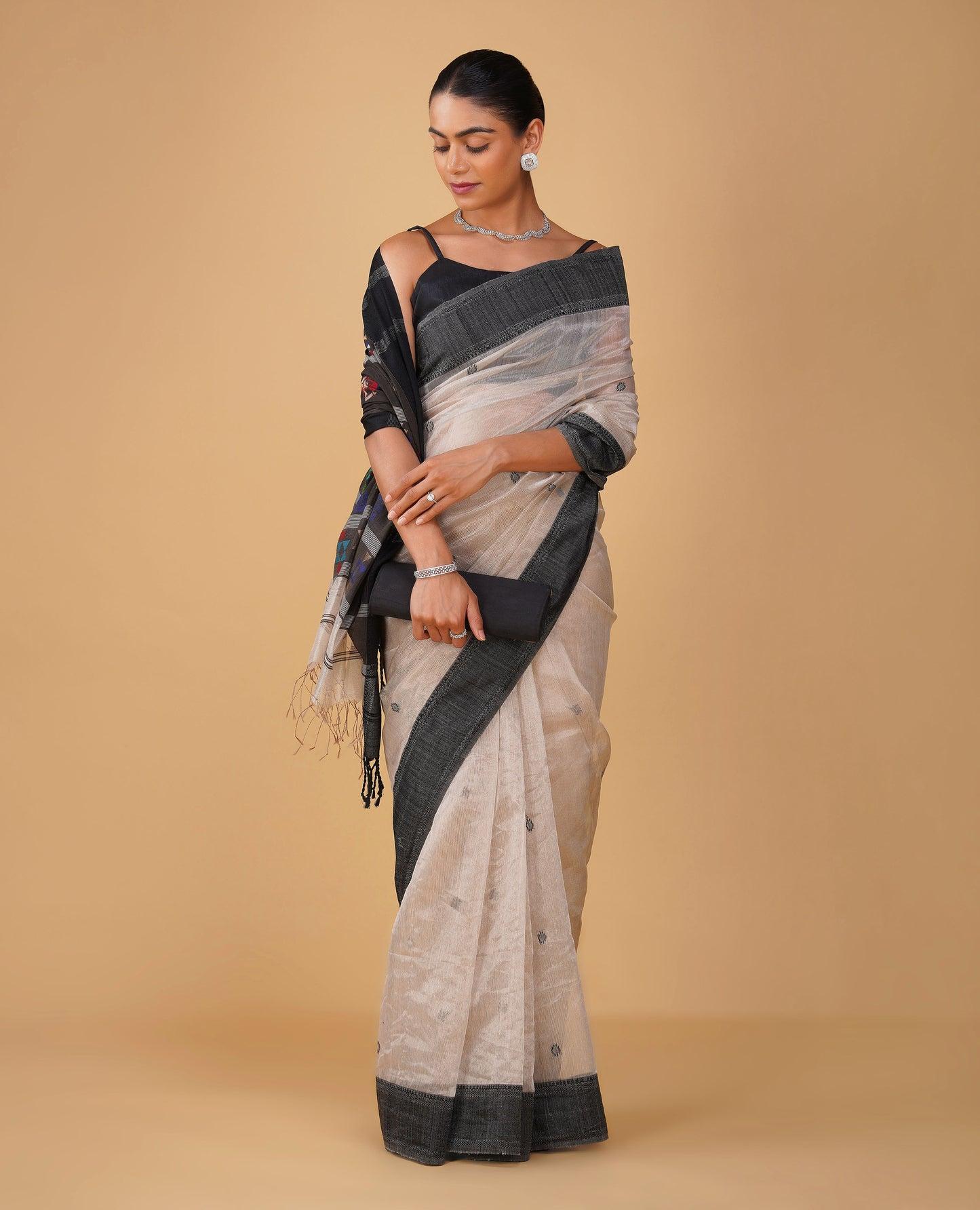 Resham Border Saree